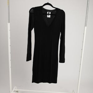 BCBGMaxazria V Neck Bodycon Dress